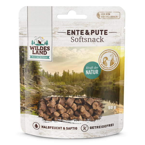 Wildes Land Softsnack Ente Pute 50g